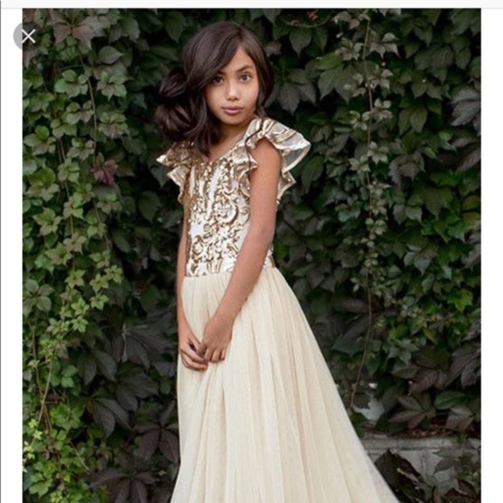 Joyfolie Gold Ivy Dress